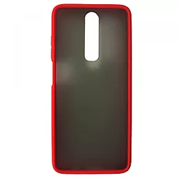 Чехол 1TOUCH Gingle Matte Xiaomi Redmi K30  Red/Black