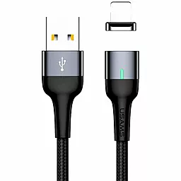 Кабель Usams U28 Magnetic USB-A - Lightning 12w 2.4a 1м cable Tarnish (US-SJ326) - фото Кабель Usams U28 Magnetic USB-A - Lightning 12w 2.4a 1м cable Tarnish (US-SJ326)