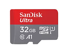 Карта памяти SanDisk microSDHC 32GB Ultra Class 10 UHS-I U1 A1+ SD-адаптер (SDSQUAR-032G-GN6MA) - миниатюра 2