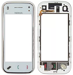 Сенсор (тачскрин) Nokia N97 Mini with frame White
