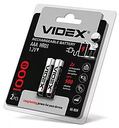 Аккумулятор Videx AAA (R03) 1000mAh 2шт (23336)