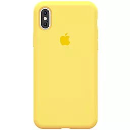 Чохол Silicone Case Full для Apple iPhone X, iPhone XS Yellow