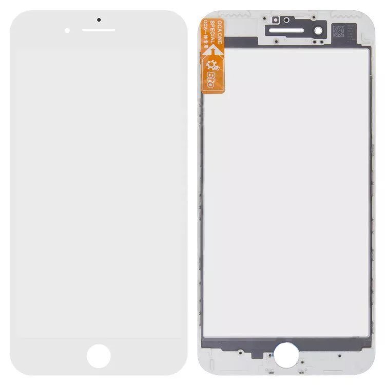 Корпусное стекло дисплея Apple iPhone 7 Plus with frame (original) White - фото 1