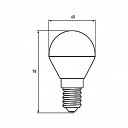 Світлодіодна лампа (LED) EUROLAMP ЕКО G45 5W E14 3000K (LED-G45-05143(D)) - мініатюра 3