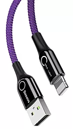 Кабель USB Baseus Intelligent Power-Off Lightning Cable Purple (CALCD-05) - миниатюра 2