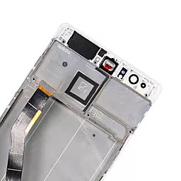 Дисплей Huawei P9 Plus (VIE-L09, VIE-L29, VIE-AL10) з тачскріном і рамкою, оригінал, White - мініатюра 4