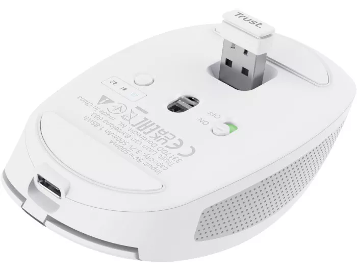 Компьютерная мышка Trust Ozaa Compact Multi-Device Wireless White (24933) - фото 5