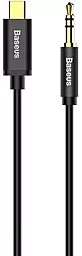 Аудио переходник Baseus M01 Yiven AUX mini Jack 3.5 - USB Type-C M/M Cable 1.2 м чёрный (CAM01-01)