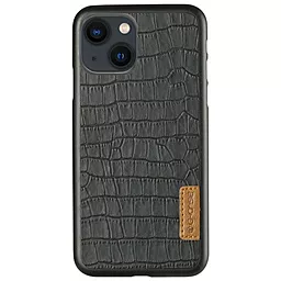 Чехол G-Case Crocodile Dark series для Apple iPhone 13 (6.1") Черный