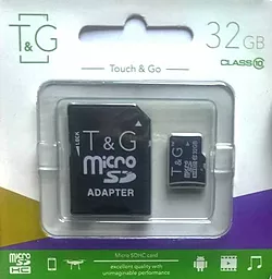 Карта пам'яті T&G microSDHC 32GB class 10 (TG-32GBSDCL10-00) - фото Карта пам'яті T&G microSDHC 32GB class 10 (TG-32GBSDCL10-00)