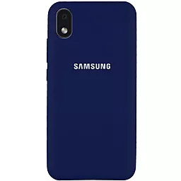 Чехол Epik Silicone Cover Full Protective (AA) Samsung M013 Galaxy M01 Core, A013 Galaxy A01 Core Midnight Blue