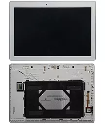 Дисплей для планшету Lenovo Tab 2 A10-70F, A10-70L + Touchscreen with frame White