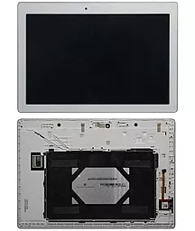 Дисплей для планшету Lenovo Tab 2 A10-70F, A10-70L + Touchscreen with frame White - фото Дисплей для планшету Lenovo Tab 2 A10-70F, A10-70L + Touchscreen with frame White