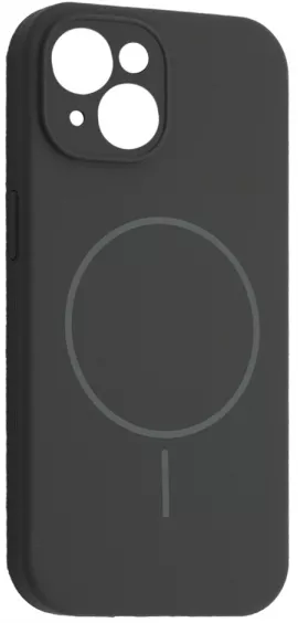 Чохол Silicone Case Full Camera Fine Ring MagSafe для Apple iPhone 14  Charcoal Grey Black - фото 1