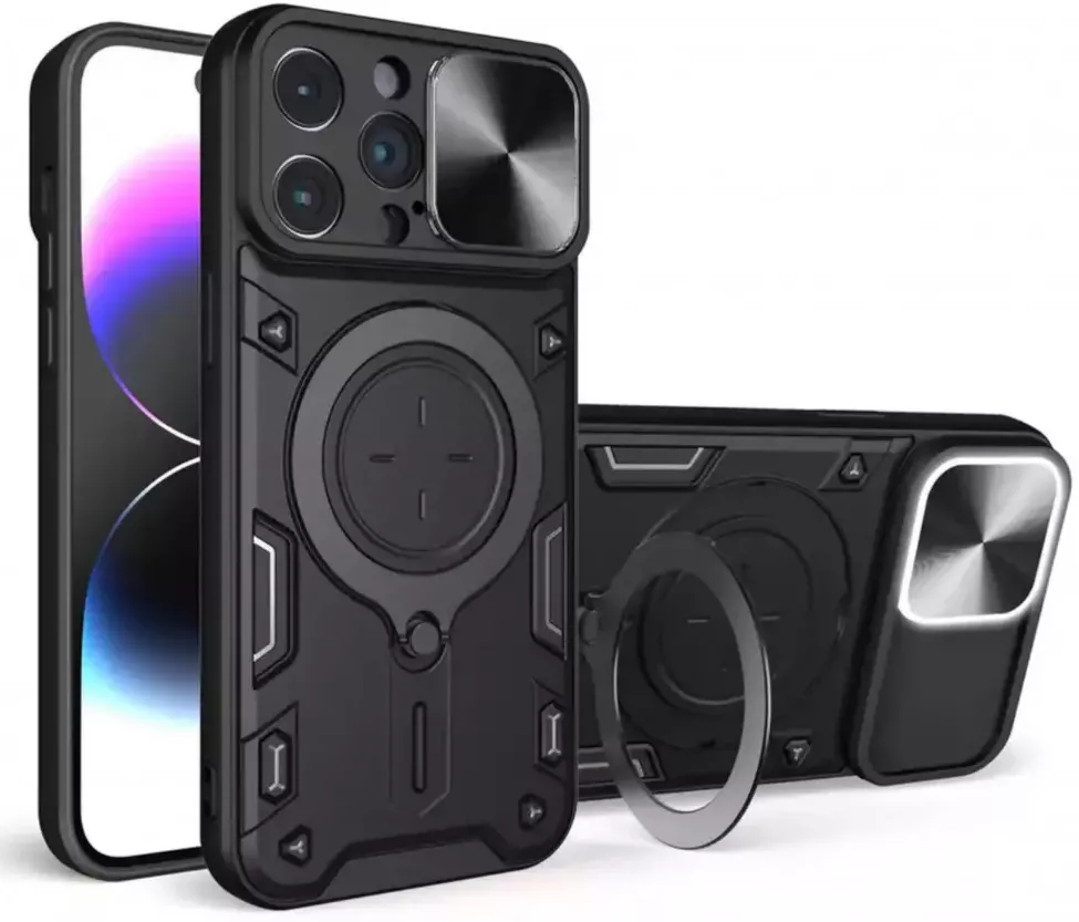 Чехол 1TOUCH Stand Case для Xiaomi Redmi Note 13 Pro 5G  Black - фото 1