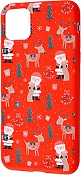 Чехол Wave Fancy Santa Claus and Deer Apple iPhone 12, iPhone 12 Pro Red
