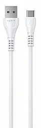 Кабель Havit HV-CB642C USB-A - Type-C 10.5w 1м cable White - фото Кабель Havit HV-CB642C USB-A - Type-C 10.5w 1м cable White