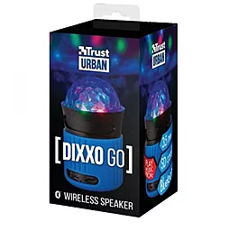 Колонки акустические Trust Dixxo Go Wireless Bluetooth Speaker with party lights Blue - миниатюра 4