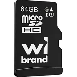 Карта памяти Wibrand 64 GB microSD Class 10 - фото Карта памяти Wibrand 64 GB microSD Class 10