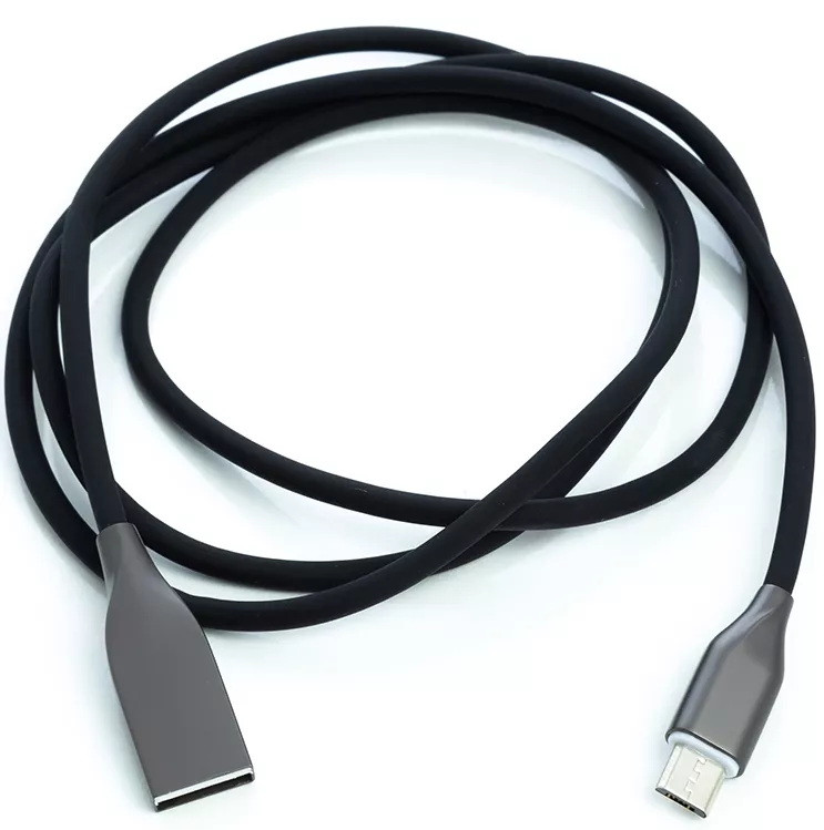 Кабель PowerPlant USB-A - micro USB 12w 2.4a 1м cable Black (CA911226) - фото 2