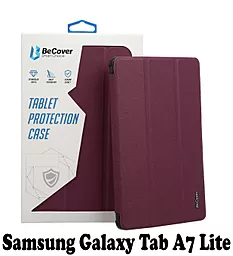 Чехол для планшета BeCover Smart Case для Samsung Galaxy Tab A7 Lite SM-T220, SM-T225 Red Wine (707591) - фото Чехол для планшета BeCover Smart Case для Samsung Galaxy Tab A7 Lite SM-T220, SM-T225 Red Wine (707591)