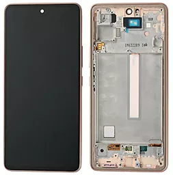 Дисплей Samsung Galaxy A53 A536 5G с тачскрином и рамкой, оригинал, Gold - фото Дисплей Samsung Galaxy A53 A536 5G с тачскрином и рамкой, оригинал, Gold