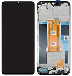 Дисплей Realme Note 60, Note 60x с тачскрином и рамкой, Black