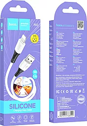 Кабель USB Hoco X82 Silicone Lightning Cable White - миниатюра 3