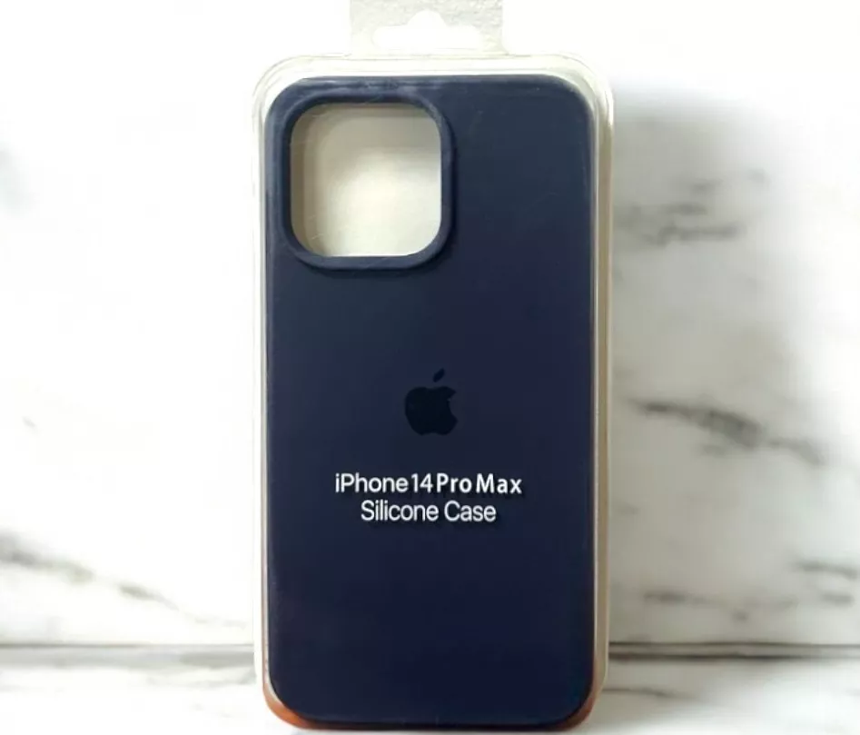 Чохол Silicone Case Full для Apple iPhone 14 Pro Max  Midnight Blue - фото 2