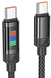 Кабель Hoco U126 Lantern USB Type-C - Type-C 100w 5a 1.2м PD cable Black - фото Кабель Hoco U126 Lantern USB Type-C - Type-C 100w 5a 1.2м PD cable Black