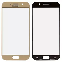 Корпусное стекло дисплея Samsung Galaxy A5 A520F 2017 (с OCA пленкой) Gold - фото Корпусное стекло дисплея Samsung Galaxy A5 A520F 2017 (с OCA пленкой) Gold