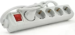 Сетевой фильтр (удлинитель) EuroPower EPW515 2500w 10a 5 розеток с выключателем белый - фото Сетевой фильтр (удлинитель) EuroPower EPW515 2500w 10a 5 розеток с выключателем белый
