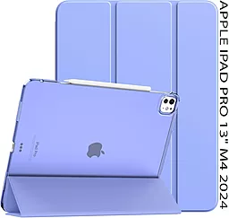Чехол для планшета BeCover Tri Fold Hard для Apple iPad Pro 13" M4 2024 Purple (711733) - фото Чехол для планшета BeCover Tri Fold Hard для Apple iPad Pro 13" M4 2024 Purple (711733)