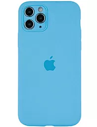 {"ru": "Чехол", "uk": "Чохол"} Silicone Case Full Camera Square для Apple iPhone 11 Pro Max Denim blue