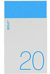 Повербанк GOLF Hive20 20000mah White/Blue - фото Повербанк GOLF Hive20 20000mah White/Blue