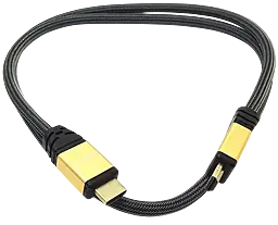 Відеокабель HDMI v2.0 4k 60hz 1m black EasyLife - фото Відеокабель HDMI v2.0 4k 60hz 1m black EasyLife