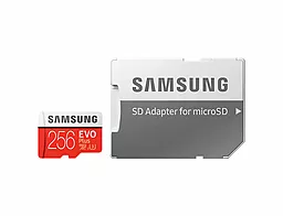 Карта пам'яті Samsung microSDXC 256GB Evo Plus Class 10 UHS-I U3 + SD-адаптер (MB-MC256GA/RU) - мініатюра 3