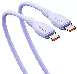 Кабель Baseus Pudding Series Fast Charging USB Type-C - Type-C 100w 5a 2м PD cable Purple (P10355702511-01) - миниатюра 3 Кабель Baseus Pudding Series Fast Charging USB Type-C - Type-C 100w 5a 2м PD cable Purple (P10355702511-01) - миниатюра 3