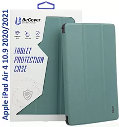 Чехол для планшета BeCover Tri Fold Hard для Apple iPad Air 4 10.9 2020/2021 Dark Green (709659) - фото Чехол для планшета BeCover Tri Fold Hard для Apple iPad Air 4 10.9 2020/2021 Dark Green (709659)