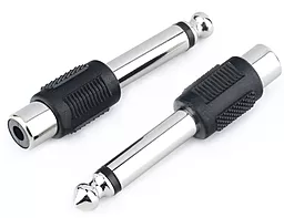 Аудио переходник Voltronic Jack 6.3 - RCA F/M black - фото Аудио переходник Voltronic Jack 6.3 - RCA F/M black