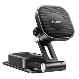 Тримач магнітний Hoco H4 Mike (Center console) Black - фото Тримач магнітний Hoco H4 Mike (Center console) Black