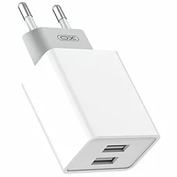 Сетевое зарядное устройство XO L65 2.4a 2xUSB-A ports charger + Lightning cable white - фото Сетевое зарядное устройство XO L65 2.4a 2xUSB-A ports charger + Lightning cable white
