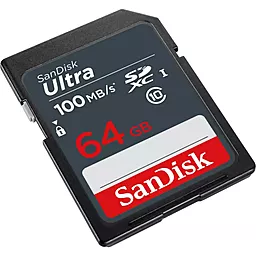 Карта памяти SanDisk 64GB SDXC Class 10 UHS-1 (SDSDUNR-064G-GN3IN) - миниатюра 2