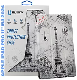 Чехол для планшета BeCover Smart Case для Apple iPad Pro 11" M4 2024 Paris (711640) - фото Чехол для планшета BeCover Smart Case для Apple iPad Pro 11" M4 2024 Paris (711640)