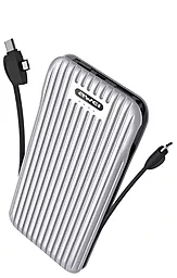 Повербанк Awei P80K 10000 mAh Silver - фото Повербанк Awei P80K 10000 mAh Silver