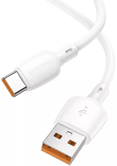 Кабель Borofone BX93 USB-A - Type-C 100w 6a 1м cable White - фото 3