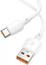Кабель Borofone BX93 USB-A - Type-C 100w 6a 1м cable White - миниатюра 3 Кабель Borofone BX93 USB-A - Type-C 100w 6a 1м cable White - миниатюра 3