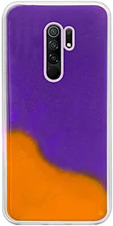 Чехол Epik Neon Sand glow in the dark Xiaomi Redmi 9 Purple/Orange