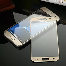 Захисне скло 1TOUCH 3D Full Cover Samsung G930 Galaxy S7 Gold - мініатюра 3