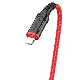 Кабель Borofone BX67 USB-A - Lightning 12w 2.4a 1м cable Red - мініатюра 2